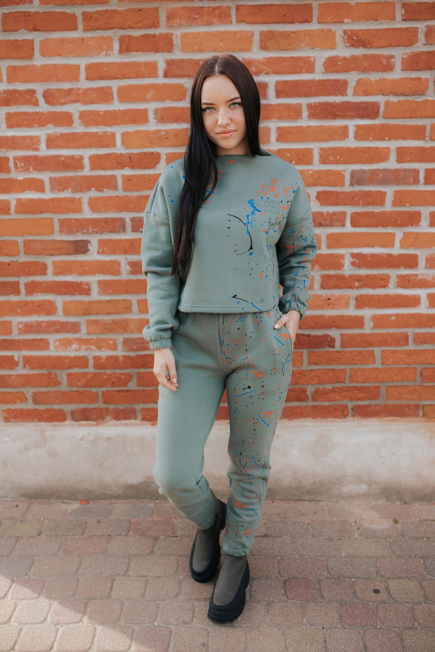 Kokvilnas komplekts - LIGHT KHAKI