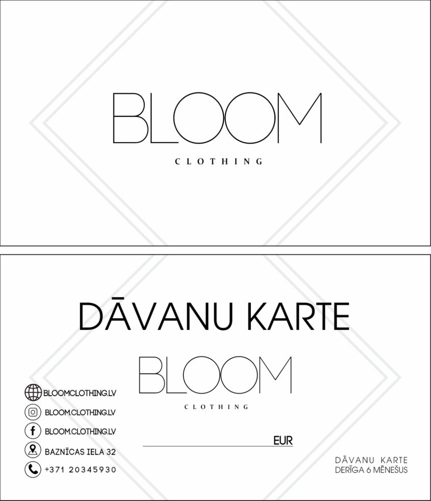 ''BLOOM'' dāvanu karte